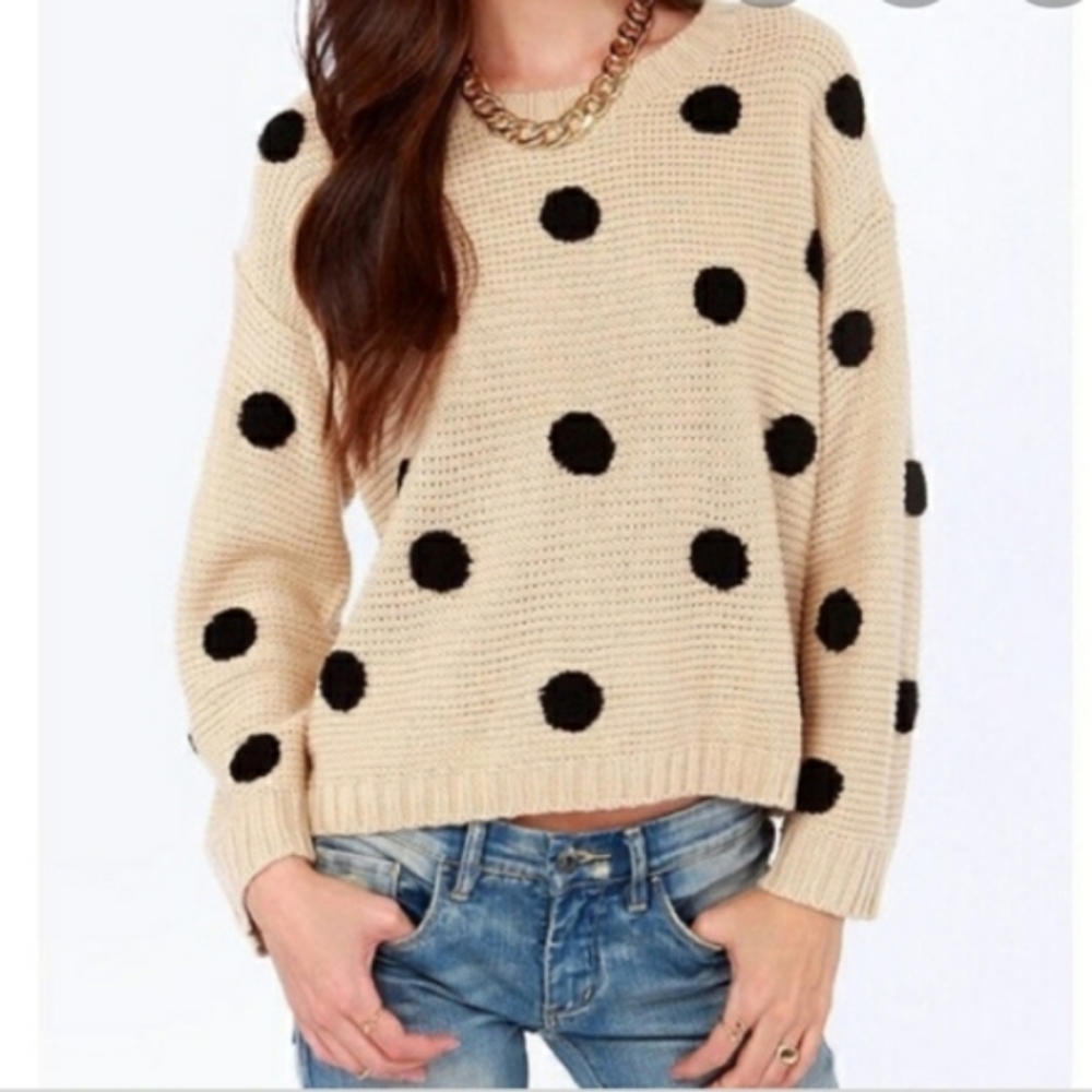 LUMIERE POLKA DOT SWEATER